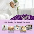 thumbnail image 4 of Mothers Day Birthday Gifts for Mom - Gifts for Moms from Daughter Son - Christmas Valentines Day Birthday Blanket Gift for Moms - Best Mom Ever Presents - Presents for Mother Blanket 50"x60" Purple, 4 of 7