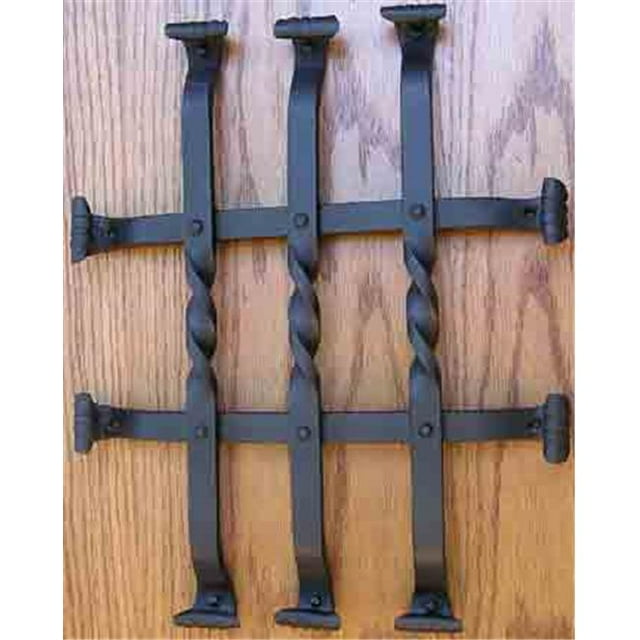 Agave Ironworks GR005-02 Vertical Bar Twist Grille Brown Rust
