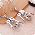 thumbnail image 5 of 1 PCS Portable Stainless Steel Red Wine Opener Wing Type Metal Sommeliers Wine Corkscrew Bottle Openers Corkscrews, 5 of 8