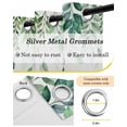 thumbnail image 6 of Green Leaf Blackout Curtains 90 Inches Long for Bedroom, Fall Plant Country Vintage Watercolor White Thermal Insulated Room Darkening Black Out Window Curtain Panels Grommet Drapes for Living Room, 6 of 8
