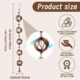 thumbnail image 4 of TOFOTL Outdoor Decorative Rain Chain 8FT Rotating Wind Chime Copper Rain Chain for Gutter Outdoor Decoraiton Iron Rain Chain for Gazebos, Garden Sheds and Patios, 4 of 5