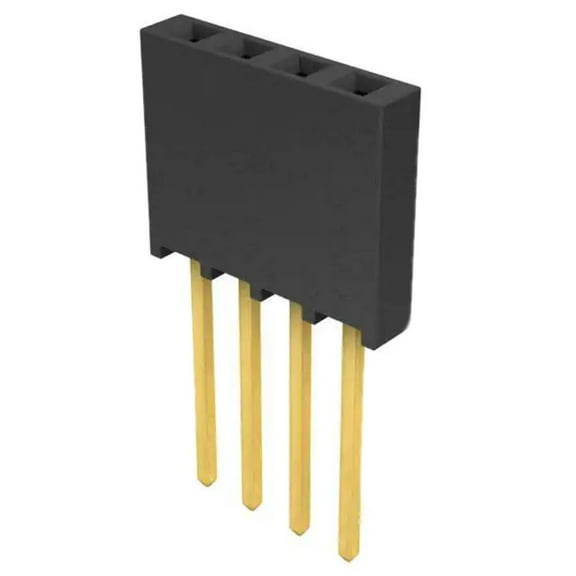 SSQ-104-03-G-S Connector Receptacle 4 Position 0.1 Gold Through Hole :RoHS
