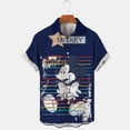 thumbnail image 1 of Disney Anime 3D Mickey Mouse Print Men Shirt Summer Loose Short Sleeve Casual Shirt Hawaiian Shirt Shirt Top Plus Size Hot Sale5XL Gao Jinjia LED, 1 of 2