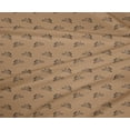 thumbnail image 4 of oneOone Polyester Lycra Dark Beige Fabric Rabbit Animal Sewing Craft Projects Fabric Prints By Yard 56 Inch Wide, 4 of 4