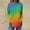 Multicolor, variant on Sakmal Plus Size Tops for Women Long Sleeve Crew Neck Gradient Pullover Womens T Shirts