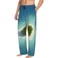 thumbnail image 2 of Kll Mens Pajama Pants For Men,Mens Lounge Pants,Funny Gifts For Men,Men'S Pajama Bottoms-Paradise Island, 2 of 9