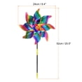 thumbnail image 2 of 5pcs Windmill for the Yard Garden 21 Inch x 10 Inch 8 Leaves, Multicolor, 2 of 6