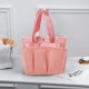 thumbnail image 1 of Organizador de carrito de ducha de malla, bolsa de almacenamiento de baño impermeable con asa reforzada, gran capacidad 35x25x14cm, diseño de malla abierta de secado rápido, multiusos para viajes y, 1 of 6