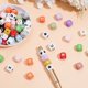thumbnail image 5 of 110pcs Silicone Letter Spacer Beads 12mm Cube A-Z Alphabet Beads and Star Beads Colorful Letter Silicone Loose Beads for Beadable Pen Lanyards Keychain Bracelet Necklace Handmade Craft, 5 of 5