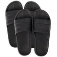 thumbnail image 2 of 50 Pack of Bulk Wholesale Waterproof Flip Flop Slides Sandals for Men, Weddings, House Guests, Indoor and Backyard Outdoor in Black Pack 2, 2 of 8