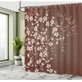 thumbnail image 4 of Ambesonne Japanese Shower Curtain, Sakura Bloom Spring Season, 69"Wx84"L, Pale Redwood, 4 of 4