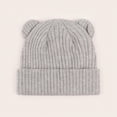 thumbnail image 6 of 3-36 Months Baby to Toddler Beanie Solid Hats Kids Cute Knitted Cuffed Hats for Boys Girls Infant Baby Winter Hat, 6 of 8