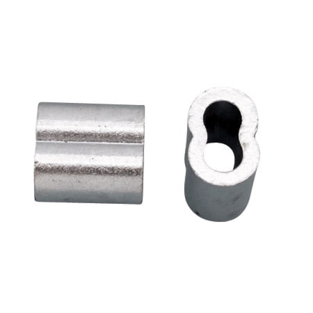 ZINC PLATED COPPER SWAGE SLEEVE, STOP SLEEVE 3/16" (Z0753-0005)