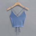 thumbnail image 3 of Camisole Tops for Women New Crop Tops Aesthetic Sexy Cute Halter Solid Fashion Casual Sleeveless Corset Top Tank Tops Womens Summer Tank Tops, 3 of 4