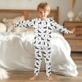 thumbnail image 6 of joogoo Silhouette Doodle Dogs 2 Piece Long Sleeve Tee and Pants Cotton Pajama Set 8Y, 6 of 7