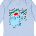 thumbnail image 4 of Inktastic I Want a Hippopotamus for Christmas Hippo in Santa Hat Boys or Girls Long Sleeve Baby Bodysuit, 4 of 5