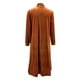 thumbnail image 5 of ICHUANYI Clearance Women Solid Color Casual Long Sleeve Pocket Mid-Length Cardigan Tops Split Fork Blouse Coat(Brown, S) ICHUANYI WER2023081202995, 5 of 5