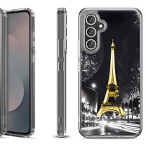 Shockproof Protective Phone Case Cover for Samsung Galaxy S25 FE, by OneToughShield - Paris Night