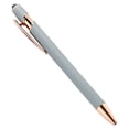 thumbnail image 1 of Retractable Ballpoint Pens,0.7mm Fine Point Black Ink, Smooth Writing Ballpoint Pens, Medium Black Ink Pen with Comfort grip for Planner, Office, Journaling,Note Taking,Assorted Color(Gray), 1 of 8