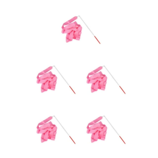 Wosthever Varitas de cinta de 2 metros para niñas, decoraciones de arcoíris, barra giratoria, palo portátil para fiesta, gimnasia, baile, Type2 NO2