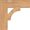 thumbnail image 3 of Ekena Millwork 3 1/2"W x 14"D x 14"H Westlake Block Smooth Bracket, Western Red Cedar, 3 of 4