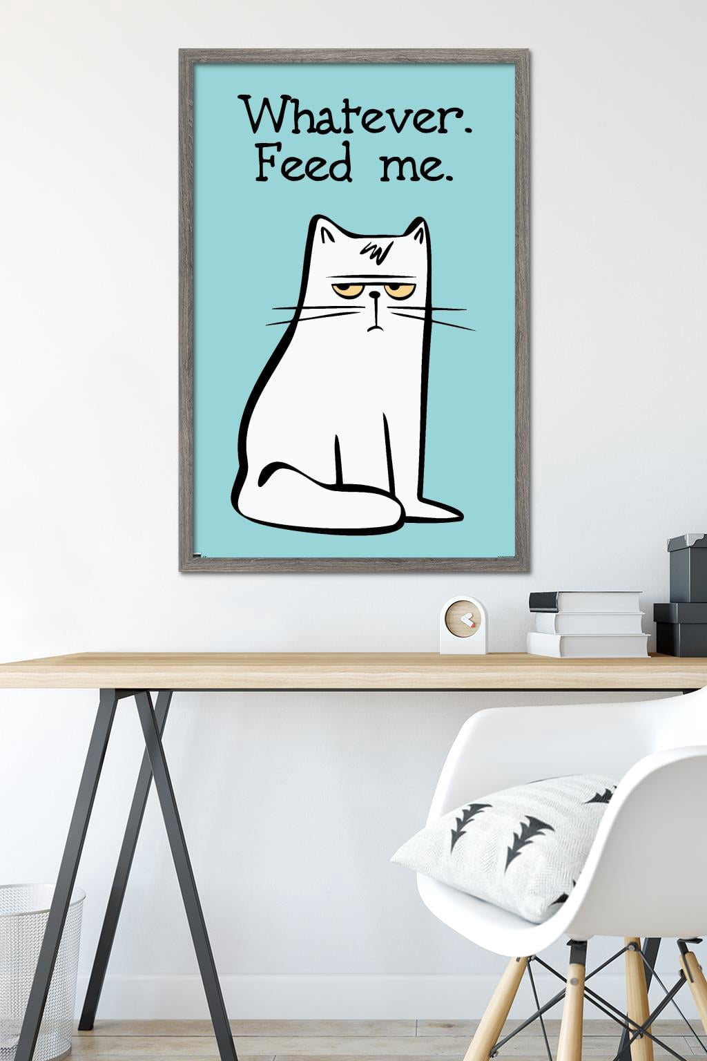 Whatever Feed Me Wall Poster, 22.375" x 34" Framed