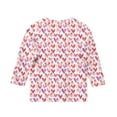 thumbnail image 5 of KyCheLot Print Tshirts for Girls 3/4 Sleeve Comfy Stretchy Long Sleeve Cute Lightweight Pullover Valentine Tshirt 3-13 Years, 5 of 5
