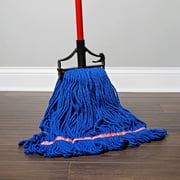 Libman Heavy Duty Blue Looped End Mop Refill with Cotton Blend Fibers