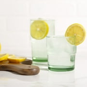 Better Homes & Gardens Recycled Green Glassware, Glass, 4 Pack, 10 oz