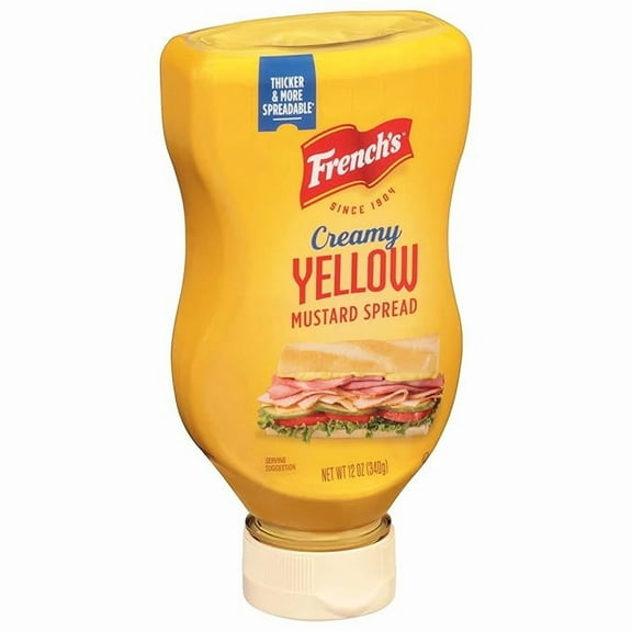 French's Creamy Yellow Mustard Spread, 12 oz