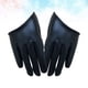thumbnail image 4 of 1 par de guantes de poliuretano para mujer, guantes de banquete, guantes de media palma, guantes de dedo para actuación de baile para adultos (negro), 4 of 7