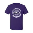 thumbnail image 2 of Wild Bobby, Uncle Man Myth Legend Funny Dad Uncle Papa Granpa Dad Gift, Father's Day, Men Graphic Tee, Purple, 5X-Large, 2 of 4