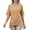 Khaki, variant on Women's Summer Tops Casual Crew Neck Blouse Batwing Basic Half Sleeve Loose Fit Cute Flowy Shirts