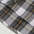 thumbnail image 5 of Jinhomg Big and Tall Plaid Shirts for Men Loose Fit Casual Long Sleeve Button Down Shirts Comfort Lapel Collar Spring Shirts with Chest Pocket White L, 5 of 8