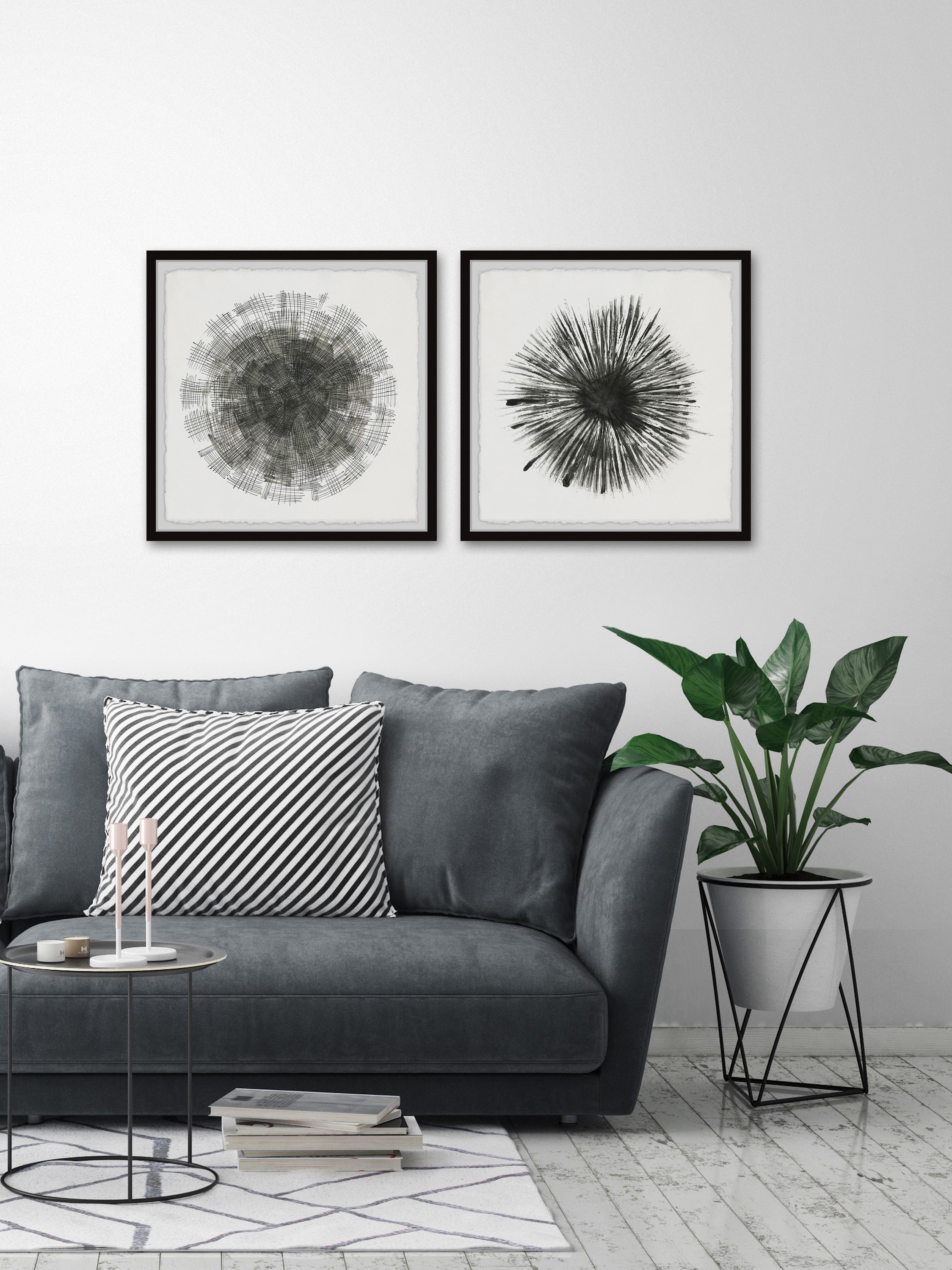 Marmont Hill Stitches & Fireworks Diptych