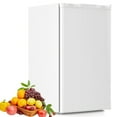 thumbnail image 2 of Compact 3.2 Cu.Ft Mini Fridge With Freezer Retro Black Portable Refrigerator, 2 of 16