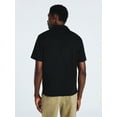 thumbnail image 3 of Free Assembly Men's Cotton Button Front Polo Shirt with Short Sleeves, Sizes S-3XL, 3 of 5