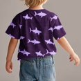 thumbnail image 4 of COM1950s Robe à Manches Courtes, Chemise Tendance pour Enfant T-Shirt Imprimé Col Rond Confortable Ample T-Shirt Blouse à Manches Courtes Hauts Décontractés, 4 of 9