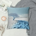 thumbnail image 2 of Shangniulu  Canvas Throw Pillow Cover Shell for Couch Sofa Home Decoration Aquarelle Painting Print 20 X 20 Inches Sea Coral Tree Blue Teal, 2 of 5