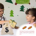 thumbnail image 4 of KAKOWELY Canvas Drawstring Bags 10Pcs Drawstring Gift Bag Party Gift Storage Bag Game Coins Bag Dollar Pattern Bag7.87"X6.69"X0.08", 4 of 5