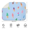 thumbnail image 2 of Colorful Sweet Treats Kitchen Drying Mat - Super Absorbent Microfiber for Ice Cream Dessert Dishes - Heat Resistant & Reusable, 2 of 5