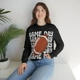 thumbnail image 4 of Retro Game Day Football Sweatshirt Vintage Football School Spirit Shirt Black Small, 4 of 6