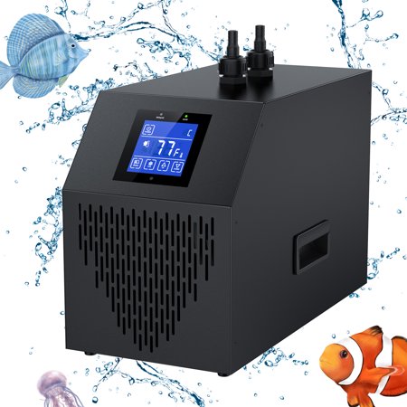 Ecojoy 42Gal/160L Aquarium Chiller Water Chiller Hydroponic 1/10 HP Tank Cooler With Remote