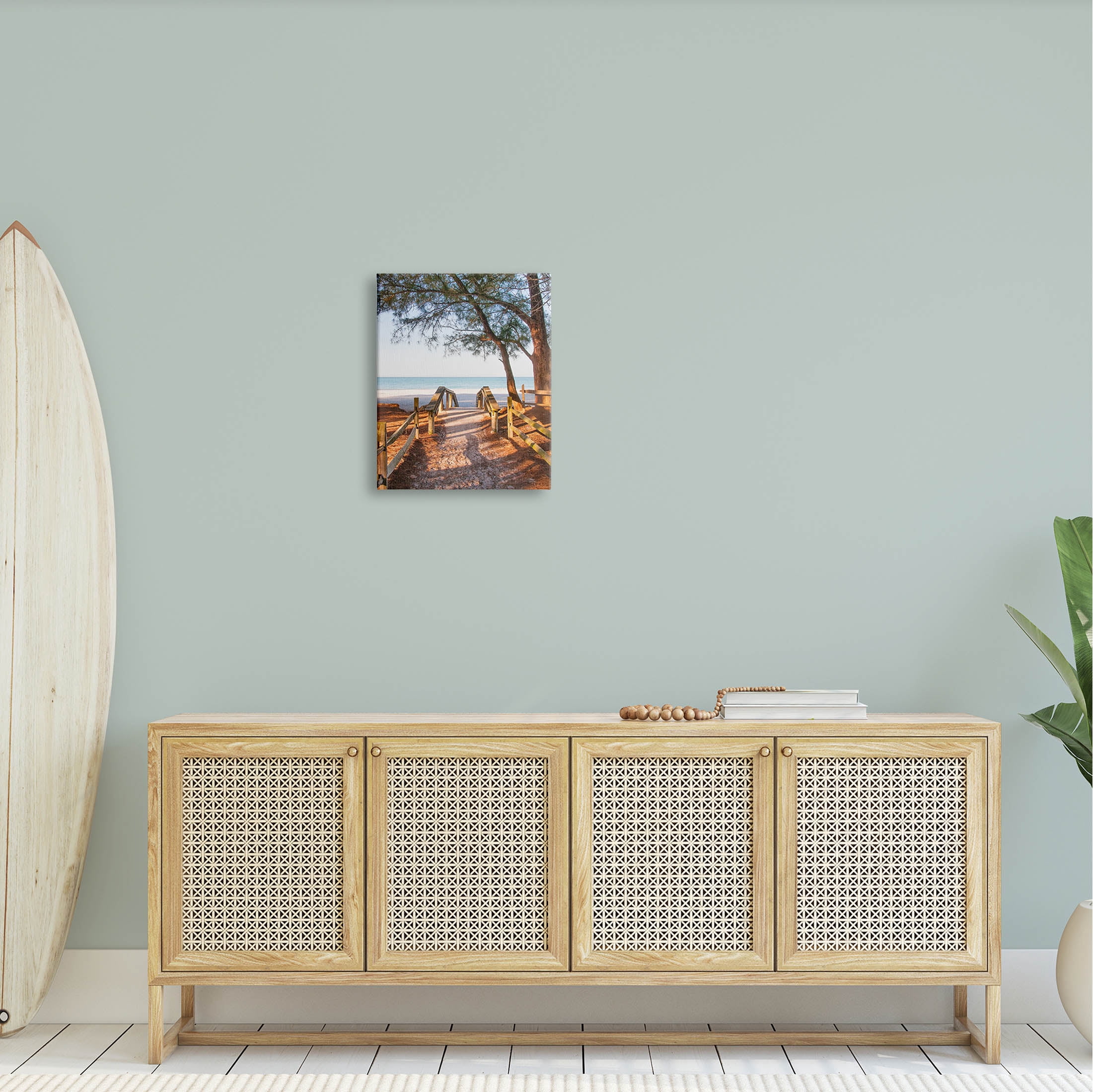 Stupell Industries Relaxing Beach Walkway Coastal Path Photograph Gallery Wrapped Canvas Print Wall Art, Design by Mary Lou Photography