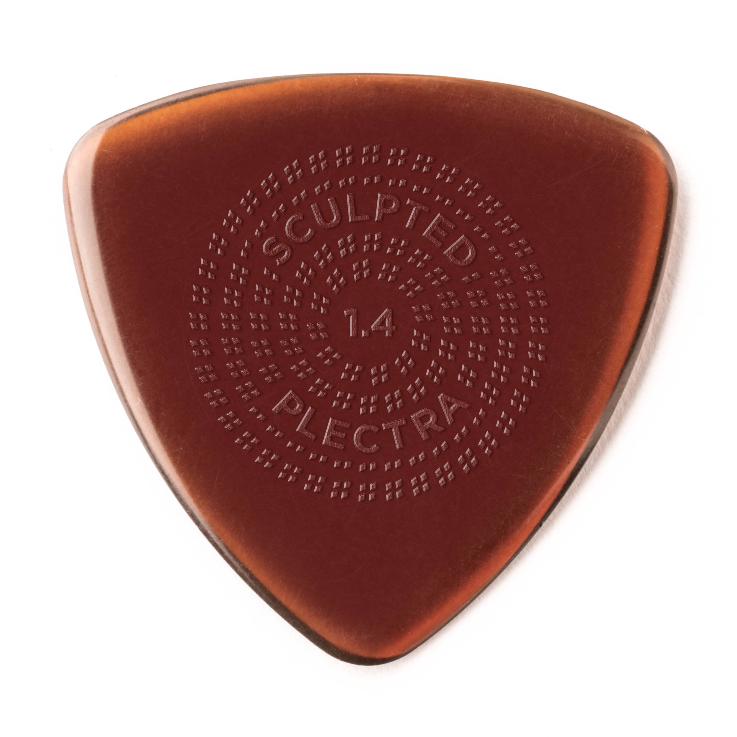 Dunlop Guitar Picks  6 Pack  Primetone Tri Triangle Text Hand Sculpted  1.4mm
