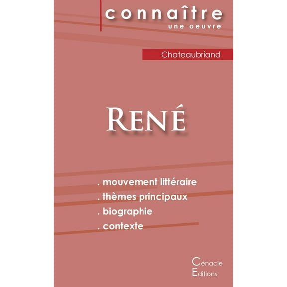 Fiche de lecture René de Chateaubriand (Analyse littéraire de référence et résumé complet), (Paperback)