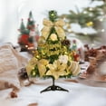 thumbnail image 6 of Mini Christmas Tree, Tabletop Christmas Decoration, Small Artificial Christmas Tree with LED Lights and Ornaments, 18 Inch Multicolor Plastic Indoor Decor, 6 of 7