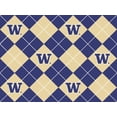 thumbnail image 2 of University of Washington Fabric Super Soft Collegiate Fleece Argyle Design-Sold by the Yard, 2 of 2