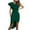 Green, variant on Women Evening Party Wedding Guest Dresses Solid Dress Single-Shoulder Flap Split Dress Dress Green S (US Size:4)