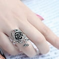 thumbnail image 7 of tasrioml Gothic Women's Rose Flower Vine Alloy Enamel Finger Ring Cosplay Jewelry Gift, 7 of 7